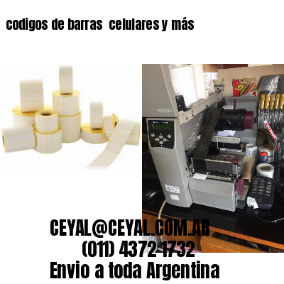 codigos de barras 	celulares y más