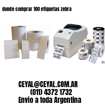 donde comprar 100 etiquetas zebra