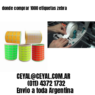 donde comprar 1000 etiquetas zebra