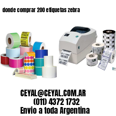 donde comprar 200 etiquetas zebra