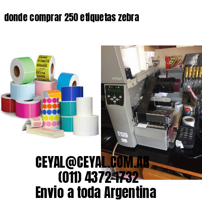 donde comprar 250 etiquetas zebra
