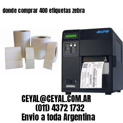 donde comprar 400 etiquetas zebra