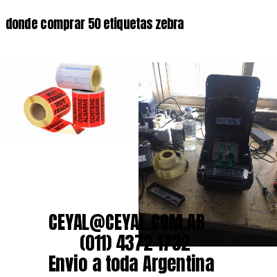 donde comprar 50 etiquetas zebra