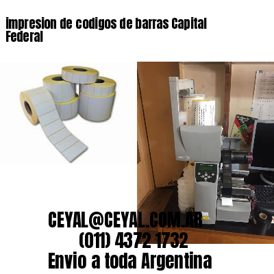 impresion de codigos de barras Capital Federal
