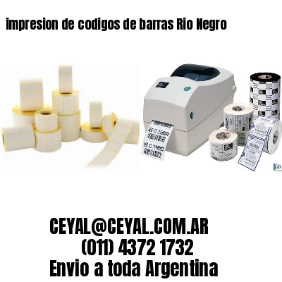 impresion de codigos de barras Rio Negro