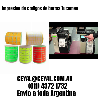 impresion de codigos de barras Tucuman