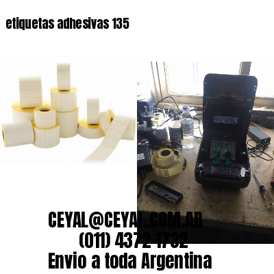 etiquetas adhesivas 135