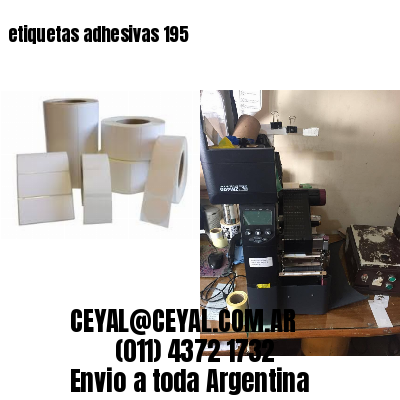etiquetas adhesivas 195