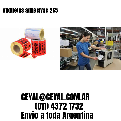 etiquetas adhesivas 265