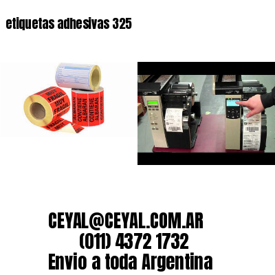 etiquetas adhesivas 325