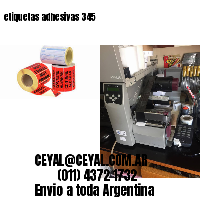 etiquetas adhesivas 345
