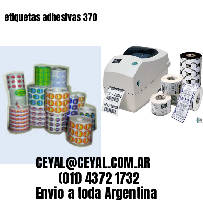 etiquetas adhesivas 370