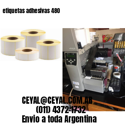 etiquetas adhesivas 480