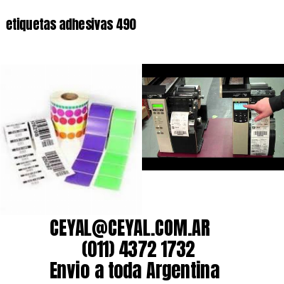 etiquetas adhesivas 490