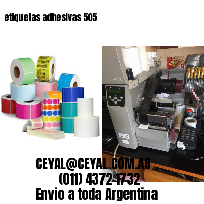etiquetas adhesivas 505