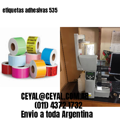 etiquetas adhesivas 535