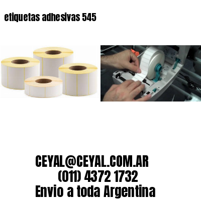 etiquetas adhesivas 545