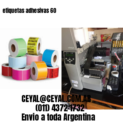 etiquetas adhesivas 60