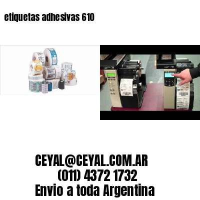 etiquetas adhesivas 610
