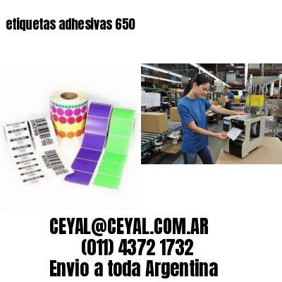etiquetas adhesivas 650