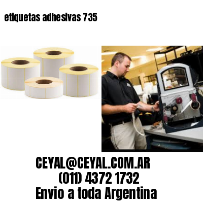 etiquetas adhesivas 735