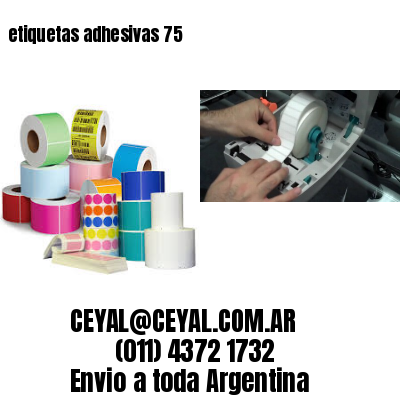 etiquetas adhesivas 75