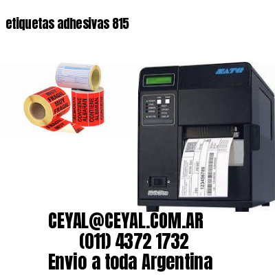 etiquetas adhesivas 815