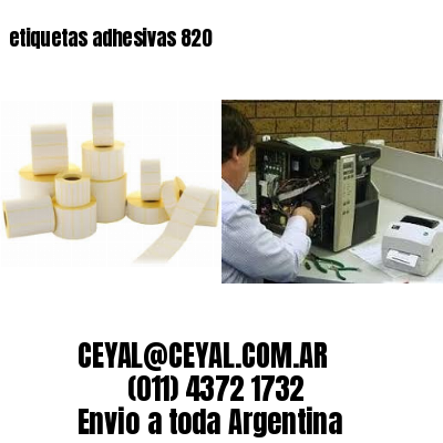 etiquetas adhesivas 820