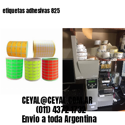 etiquetas adhesivas 825
