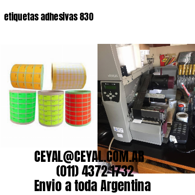 etiquetas adhesivas 830