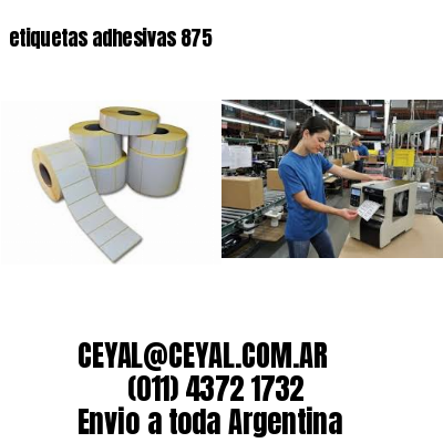 etiquetas adhesivas 875