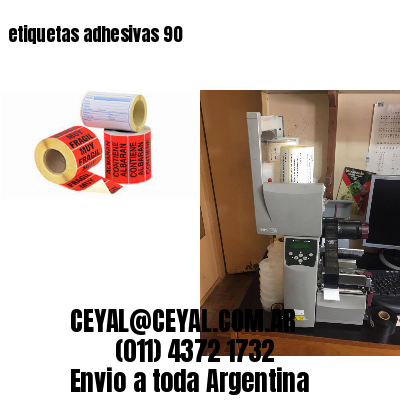 etiquetas adhesivas 90