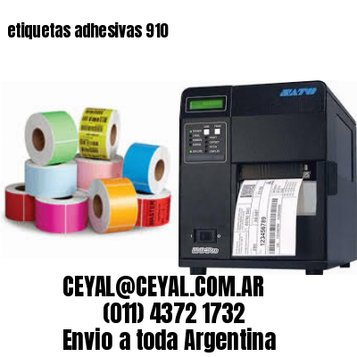 etiquetas adhesivas 910