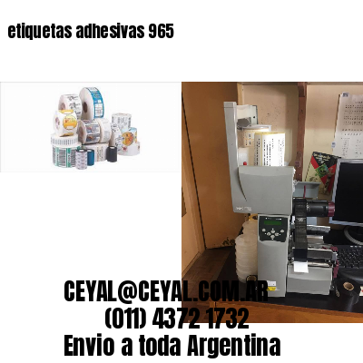 etiquetas adhesivas 965