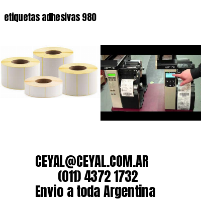 etiquetas adhesivas 980