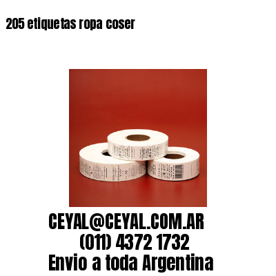 205 etiquetas ropa coser