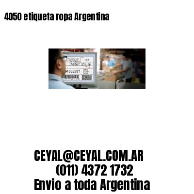 4050 etiqueta ropa Argentina