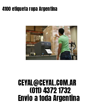 4100 etiqueta ropa Argentina