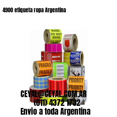 4900 etiqueta ropa Argentina