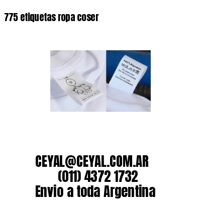 775 etiquetas ropa coser