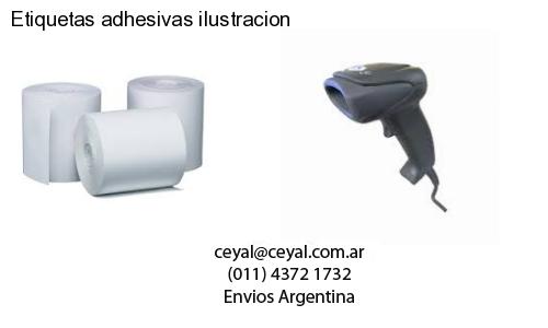 Etiquetas adhesivas ilustracion