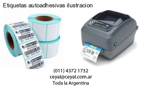 Etiquetas autoadhesivas ilustracion