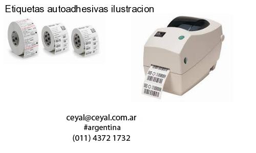 Etiquetas autoadhesivas ilustracion