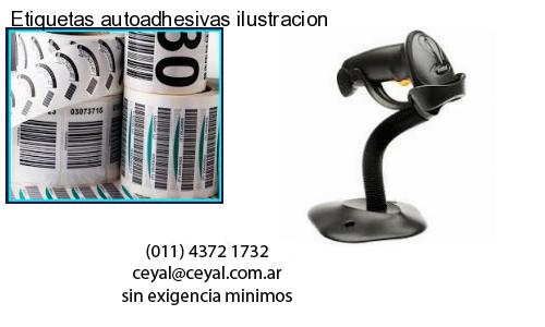 Etiquetas autoadhesivas ilustracion