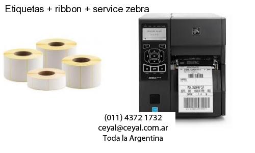 Etiquetas   ribbon   service zebra