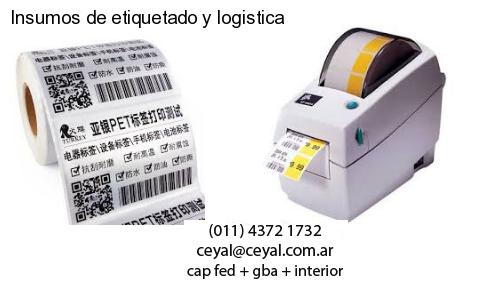 Insumos de etiquetado y logistica