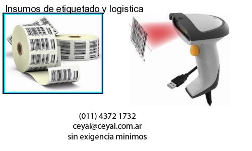 Insumos de etiquetado y logistica