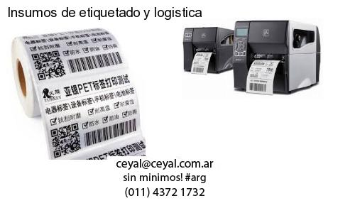 Insumos de etiquetado y logistica