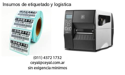 Insumos de etiquetado y logistica