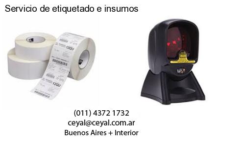 Servicio de etiquetado e insumos